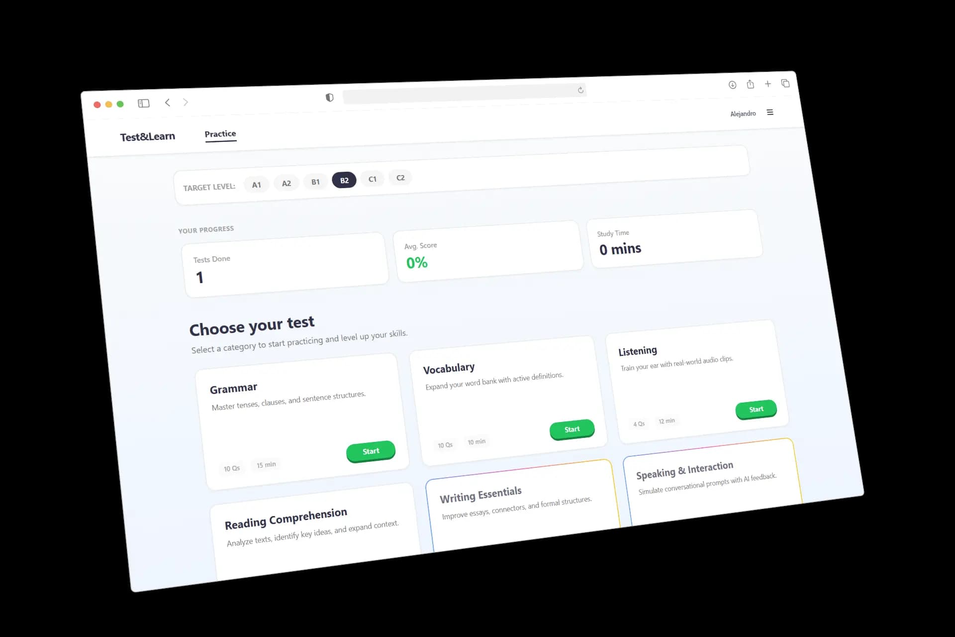 Dashboard screen