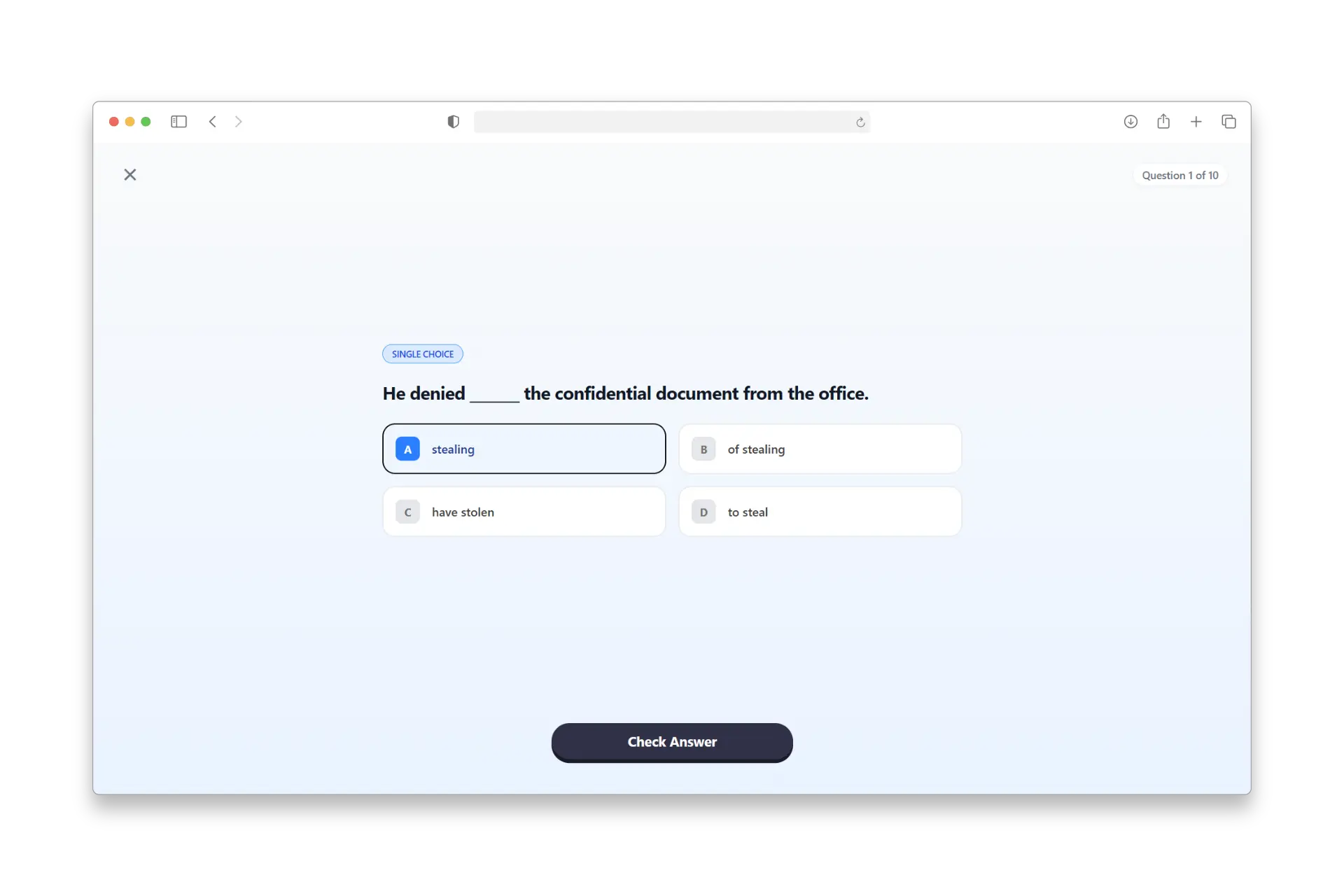Test Screen